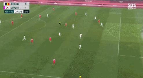 羅馬尼vs韓國（奧運男足-李剛仁雙響李東炅建功 韓國4-0羅馬尼亞暫升小組第一）