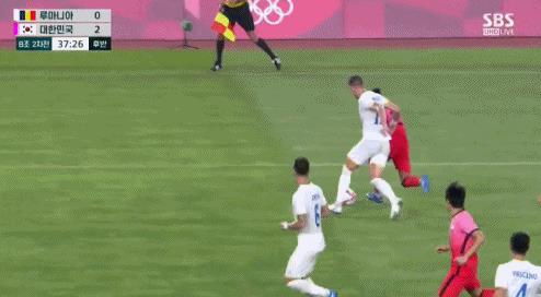 羅馬尼vs韓國（奧運男足-李剛仁雙響李東炅建功 韓國4-0羅馬尼亞暫升小組第一）