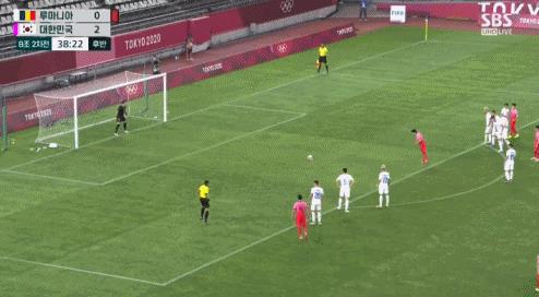 羅馬尼vs韓國（奧運男足-李剛仁雙響李東炅建功 韓國4-0羅馬尼亞暫升小組第一）