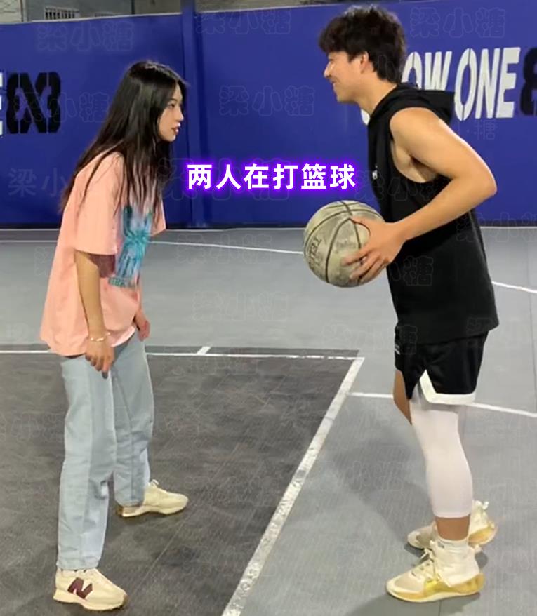 和男生打籃球需要注意什么（河南男子和女生打籃球，使出“絕招”讓女友猝不及防，球友被氣到）