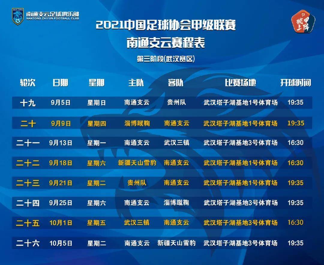 中甲第三階段比賽時間（中甲第三階段9月3日開打！江蘇四隊準備就緒，曹睿執教支云受關注）
