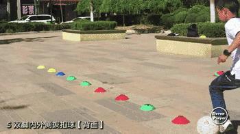 足球繞樁有什么技巧（足球訓練：周清彬繞轉盤帶訓練合集（從入門到進階））