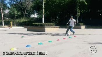 足球繞樁有什么技巧（足球訓練：周清彬繞轉盤帶訓練合集（從入門到進階））