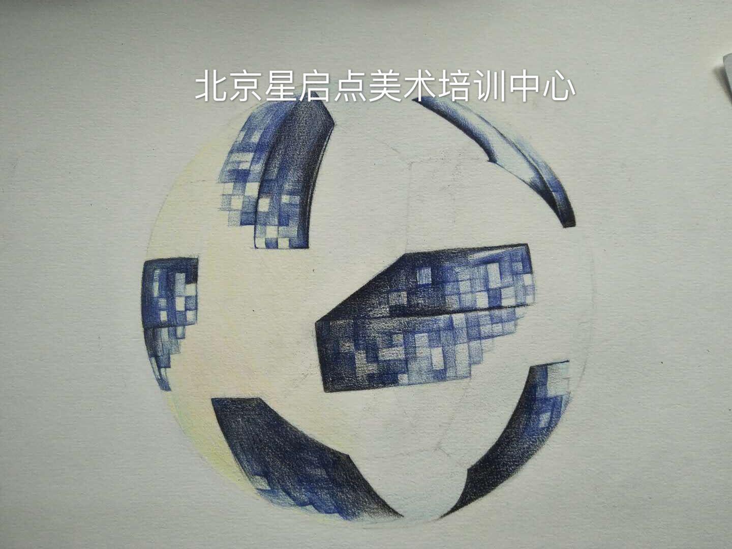 足球籃球排球皮球怎么畫呢（彩鉛教程｜2018世界杯比賽用球（TELSTAR2018））
