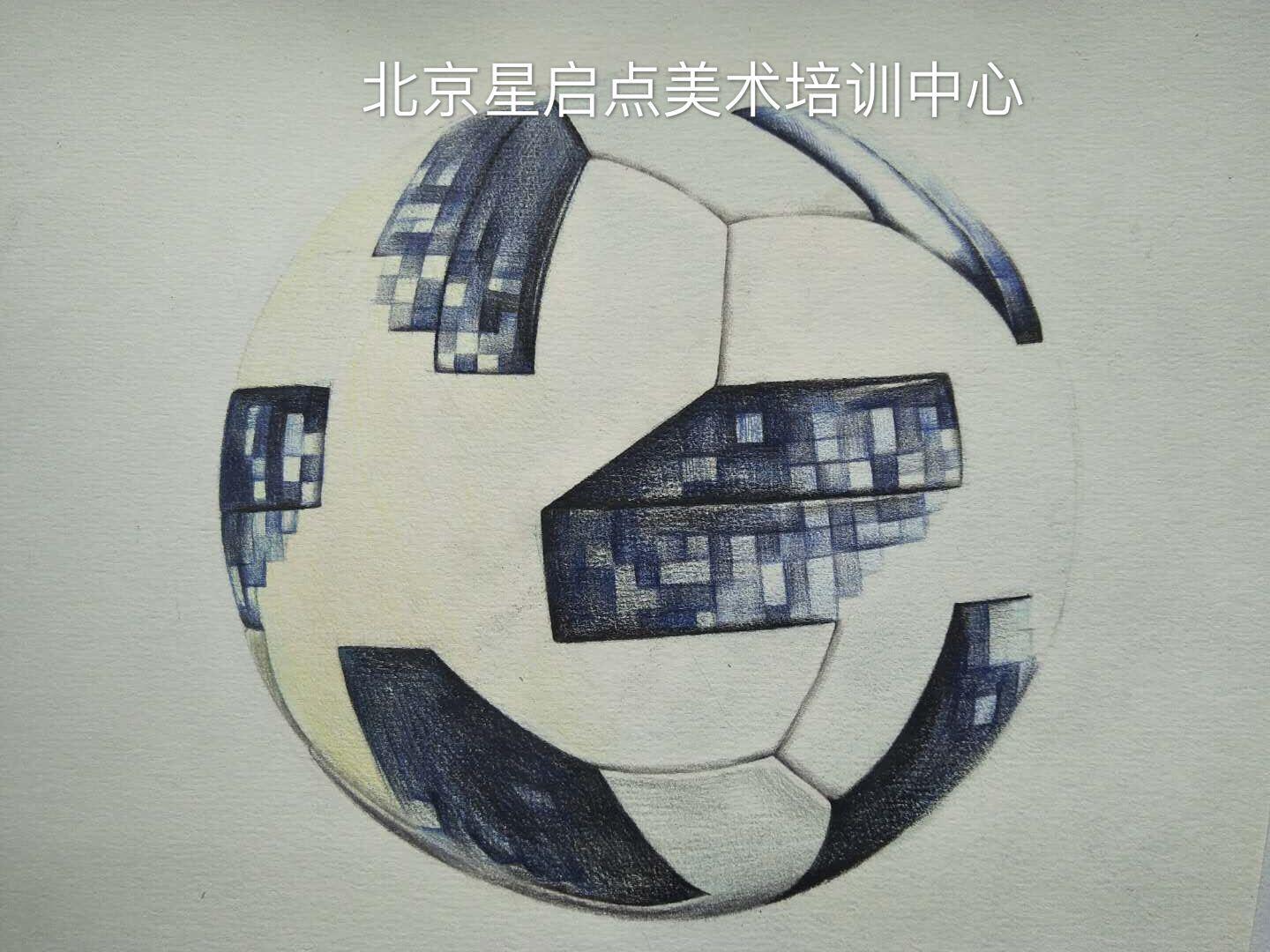 足球籃球排球皮球怎么畫呢（彩鉛教程｜2018世界杯比賽用球（TELSTAR2018））