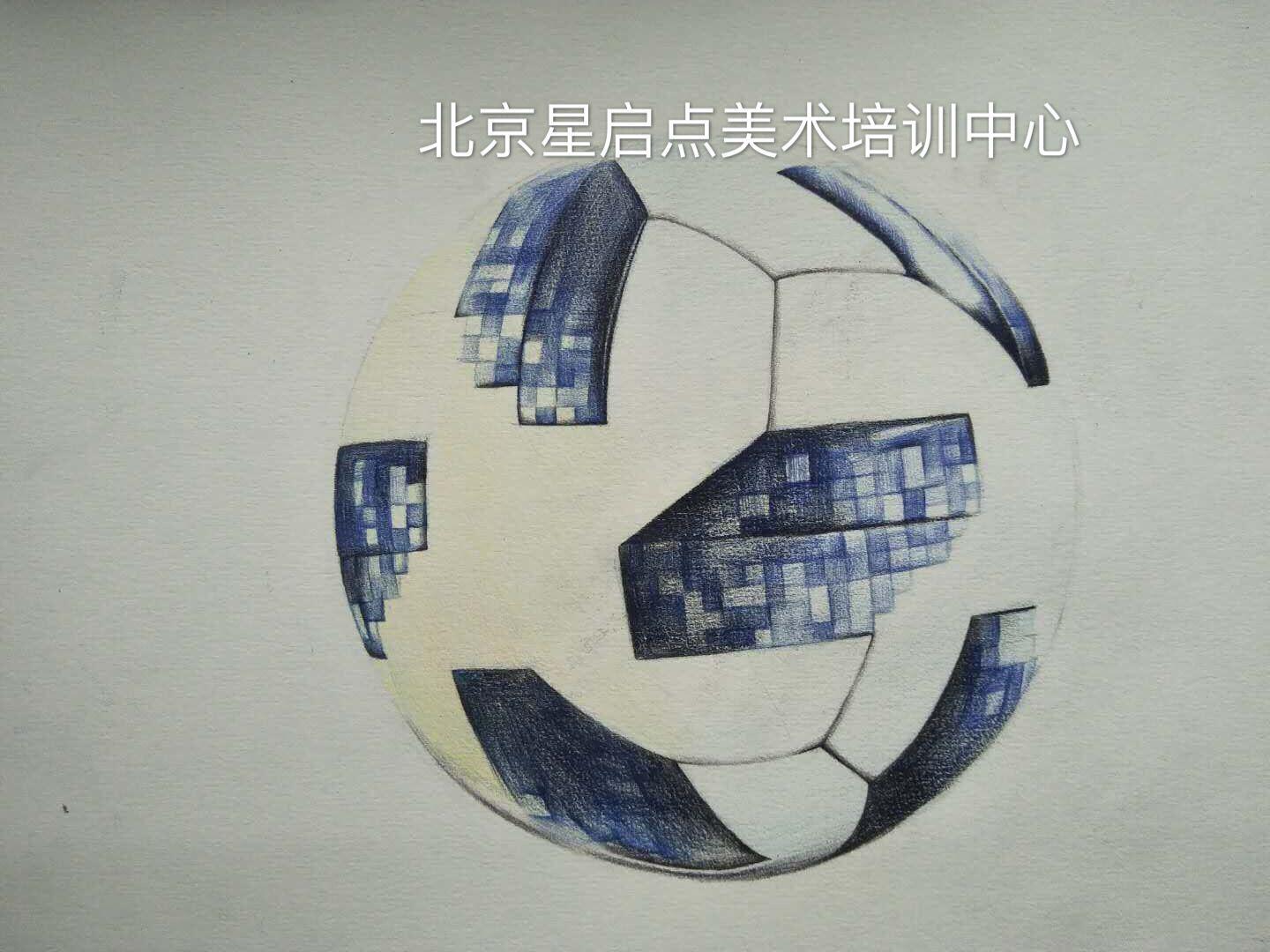 足球籃球排球皮球怎么畫呢（彩鉛教程｜2018世界杯比賽用球（TELSTAR2018））