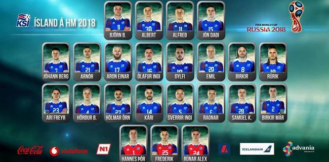 冰島世界杯8號球員名字（世界杯，“黑馬”冰島23人大名單）