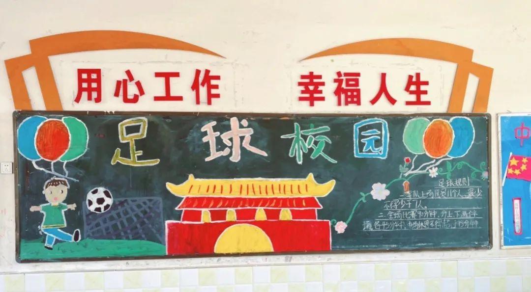 有關足球的黑板報構思圖（阜南校園足球文化黑板報：一墻一處皆教育，浸潤無聲促成長）