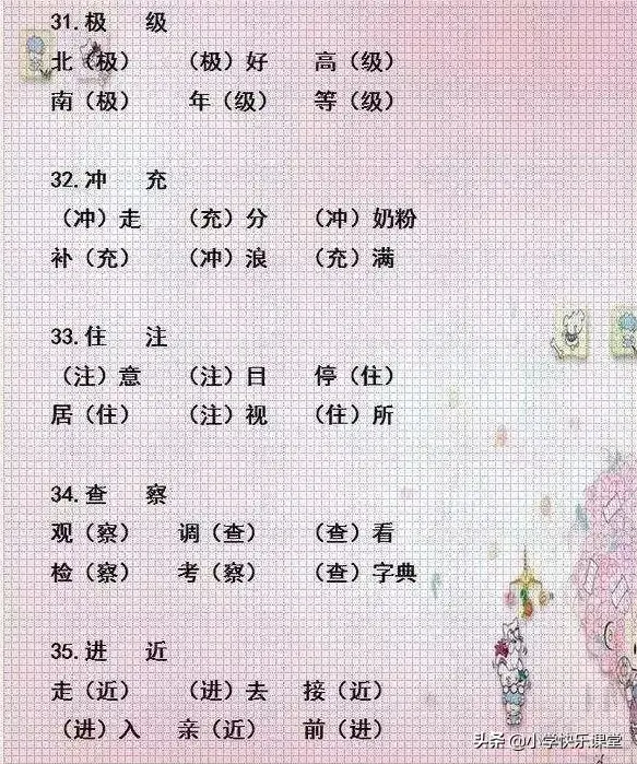 什么乒乓球填空（小學(xué)語(yǔ)文“選字(詞)填空”練習(xí)匯總，考試中經(jīng)常考到，認(rèn)真練習(xí)）