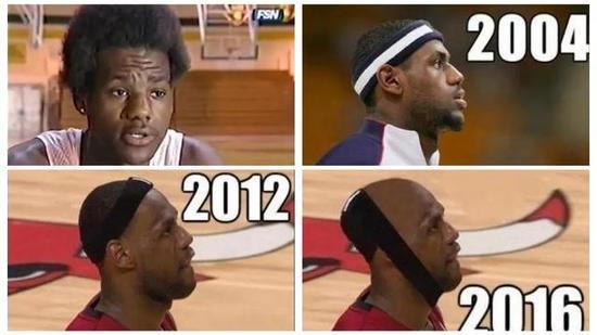 為什么nba球員容易掉頭發(fā)（打球會脫發(fā)？NBA3大巨星的脫發(fā)之路：一圖看詹姆斯發(fā)際線的變化 ）