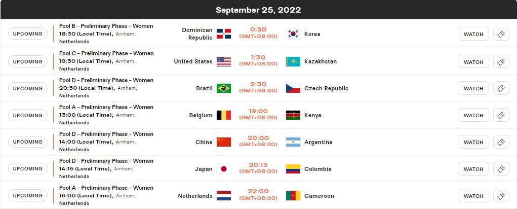 排球世界杯2022賽程表（中國女排世錦賽賽程公布：25日首秀對陣阿根廷女排）