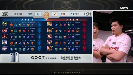 TTG和GK誰贏了（世冠半決賽：巔峰對決喬離依舊強勢！佛山GK戰勝廣州TTG晉級決賽）