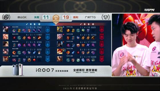 TTG和GK誰贏了（世冠半決賽：巔峰對決喬離依舊強勢！佛山GK戰勝廣州TTG晉級決賽）